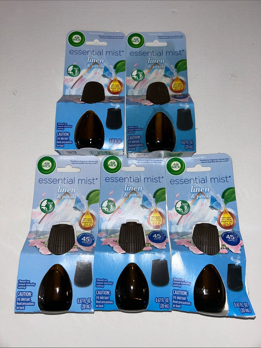 Air Wick Essential Mist Linen & Petals Refill - Set of 5